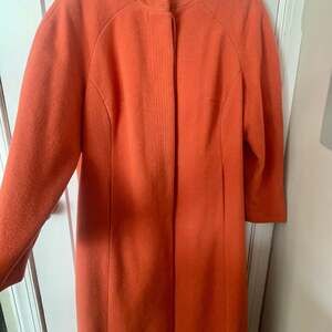 Vintage-Jessica London Orange Wool Blend Car Coat Women’s 16W Plus